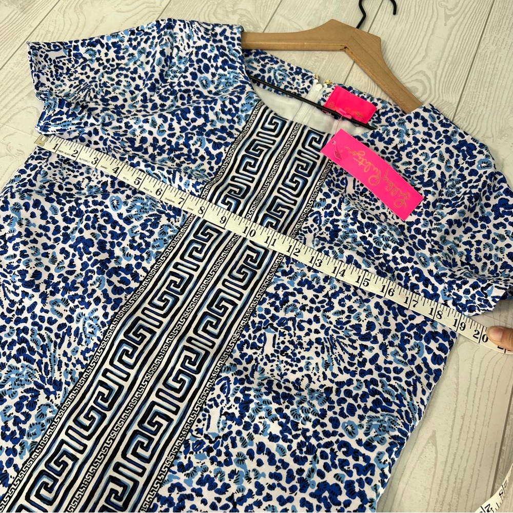 Lilly Pulitzer Blue and White Patterned Romper - Picture 4 of 13